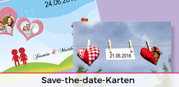 save-the-date Karten Hochzeit